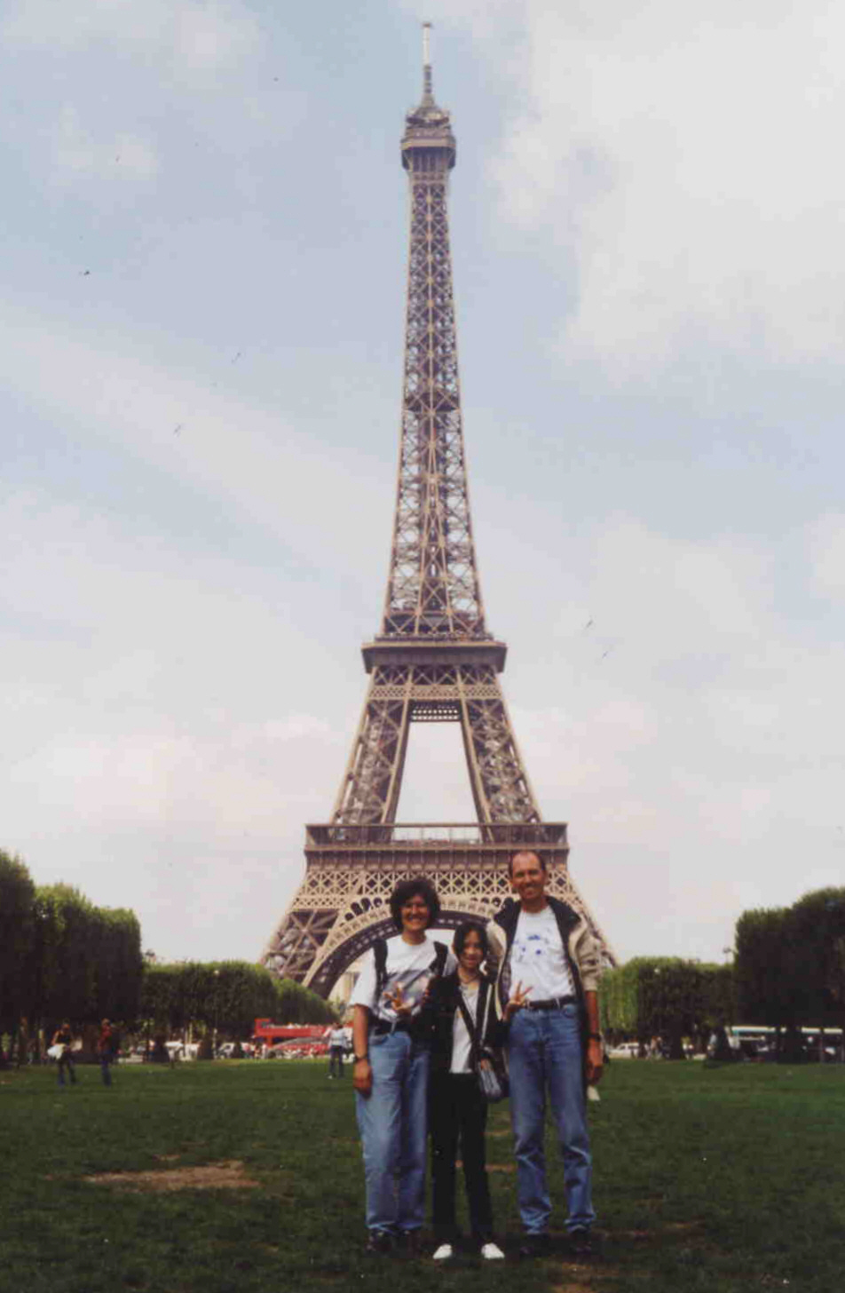 Wir drei vor Eiffelturm